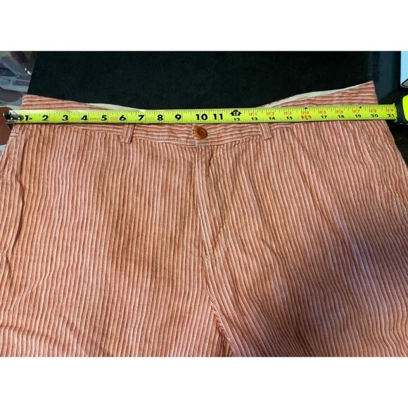 Tommy Bahama Red White Vertical Striped Mens Linen Shorts Sz 40 - Picture 5 of 10